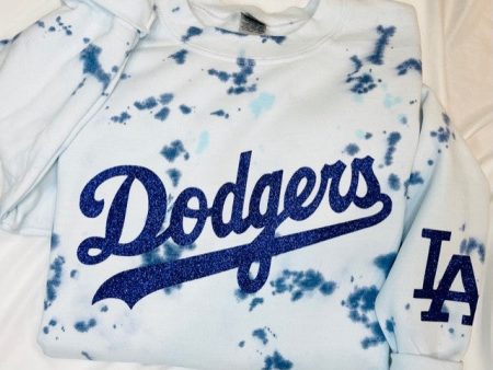 Dodgers Tie Dye Sweatshirt | Dodgers Womens Sweatshirt | Dodgers Tie Dye Online Sale