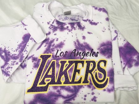 Los Angeles Lakers Tie Dye Sweatshirt Supply