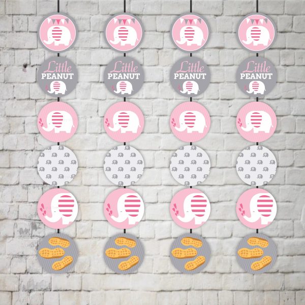 Pink Elephant Theme Dangler Online Hot Sale