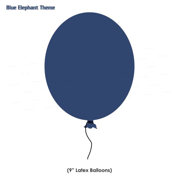 Blue Elephant Theme Colour 30 Pcs Balloons Hot on Sale