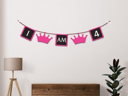 Princess Theme Personalized with Baby Age Hanging For Discount