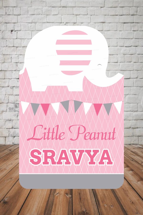 Pink Elephant Theme Welcome Board Sale