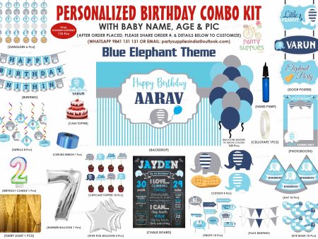 Blue Elephant Theme Premium Kit Supply