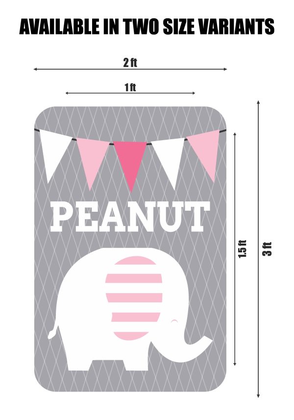 Pink Elephant Theme Cutout PNE-02 on Sale