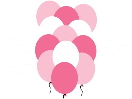 Pink Elephant Theme Colour 30 Pcs Balloons For Cheap