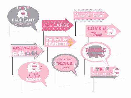 Pink Elephant Theme Customized Props Supply