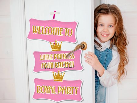 Princess Theme Customized Door Poster Discount