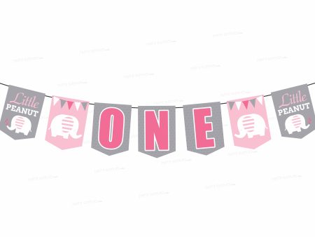 Pink Elephant Theme Flag Hanging Online now