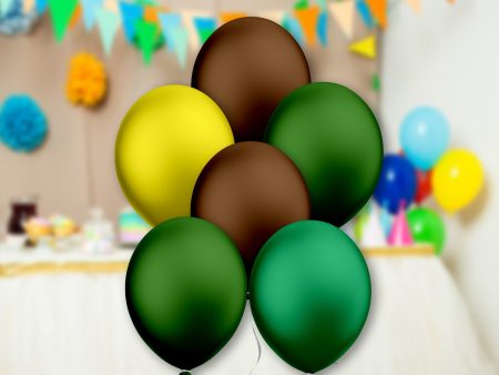 Jungle Theme Colour 30 Pcs Balloons Online