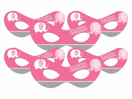 Pink Elephant Theme Eye Mask Supply