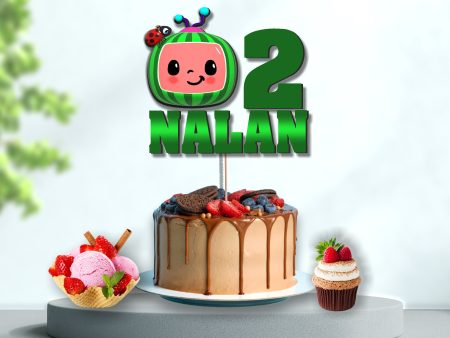 Coco Melon Theme Boy Customized Cake Topper Online now