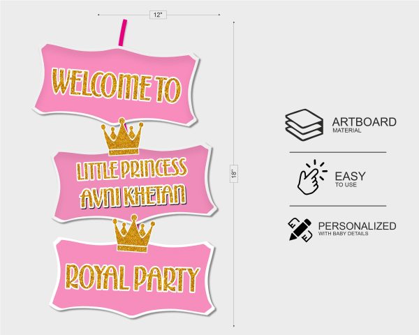 Princess Theme Customized Door Poster Discount