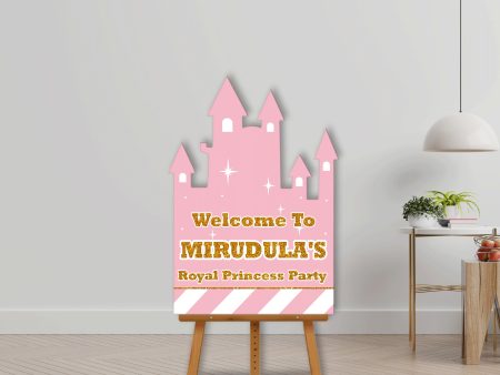 Princess Theme Personalized Welcome Board Online Sale