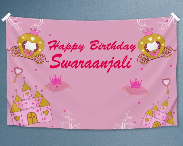 Princess Theme Personalized Backdrop Online now