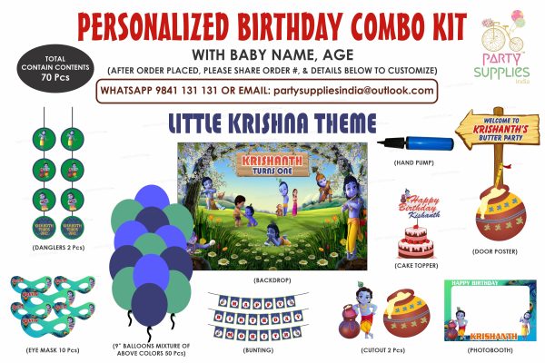 Little Krishna Theme Exclusive Kit Online now