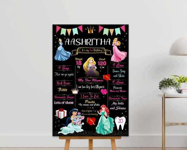 Princess Theme Chalkboard For Discount