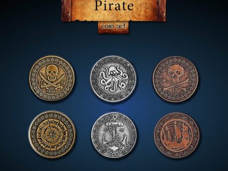 Legendary Metal Coins: Season 1 - Pirate Coin Set (24 pcs) on Sale