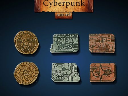 Legendary Metal Coins: Season 2 - Cyberpunk Coin Set (24 pcs) Hot on Sale