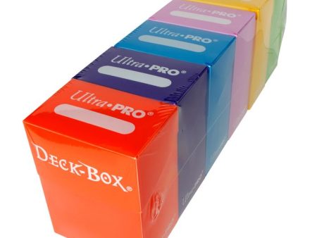 Ultra Pro Deck Box Bundle - 6 Light Colors (Orange, Purple, Blue, Pink, Yellow and Green) Online