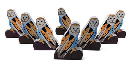 Barn Owl Meeples (8-pc set) Hot on Sale